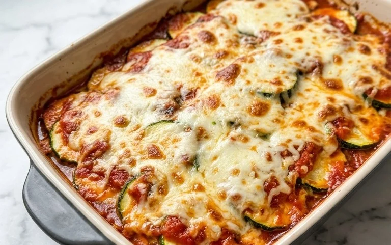 Three Cheese Zucchini Parmesan