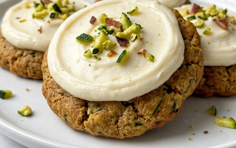 Zucchini Cookies with Cream Cheese Frosting