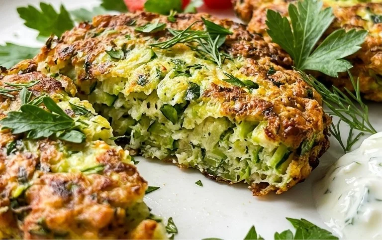 Kolokithokeftedes (Greek Zucchini Fritters)